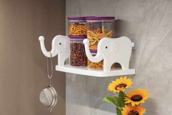 Wall Shelf for Kitchen Bathroom  |Elephant Shape